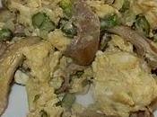 Revuelto setas, trigueros ajetes