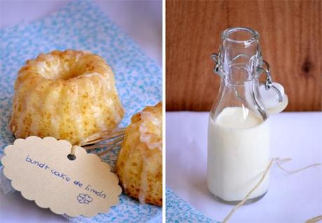 mini bundt cake de limón