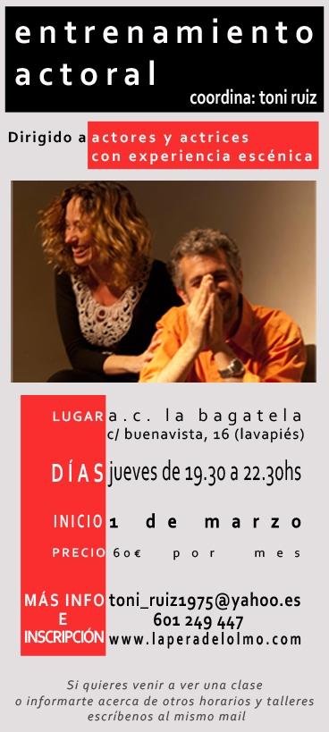 Taller de Entrenamiento Actoral
