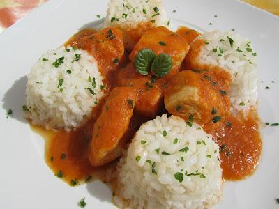 Pechugas en salsa de verduras