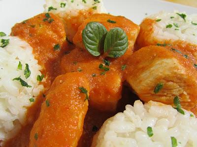 Pechugas en salsa de verduras