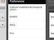 Google Maps 6.5.0 para Android, opciones rutas transporte público