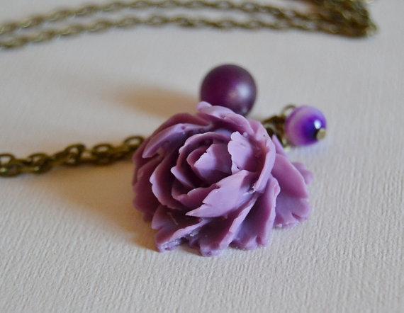 Collar Purple Rose