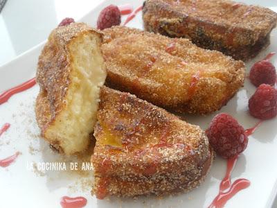 TORRIJAS RELLENAS DE CREMA PASTELERA