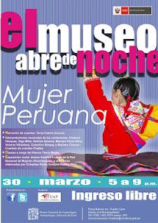 Fiesta a la mujer peruana en El Museo Abre de Noche