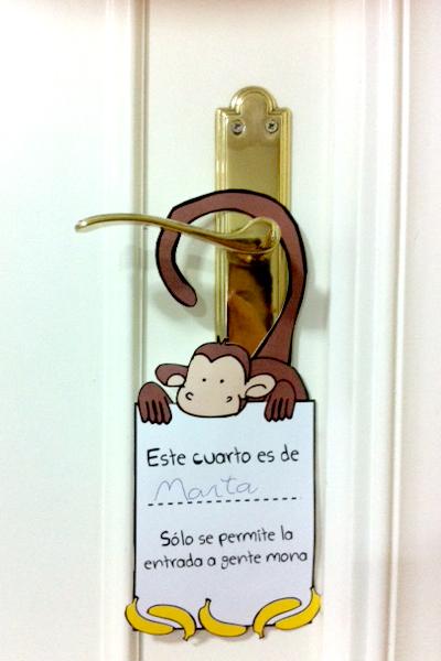 carteles para la puerta de los niños