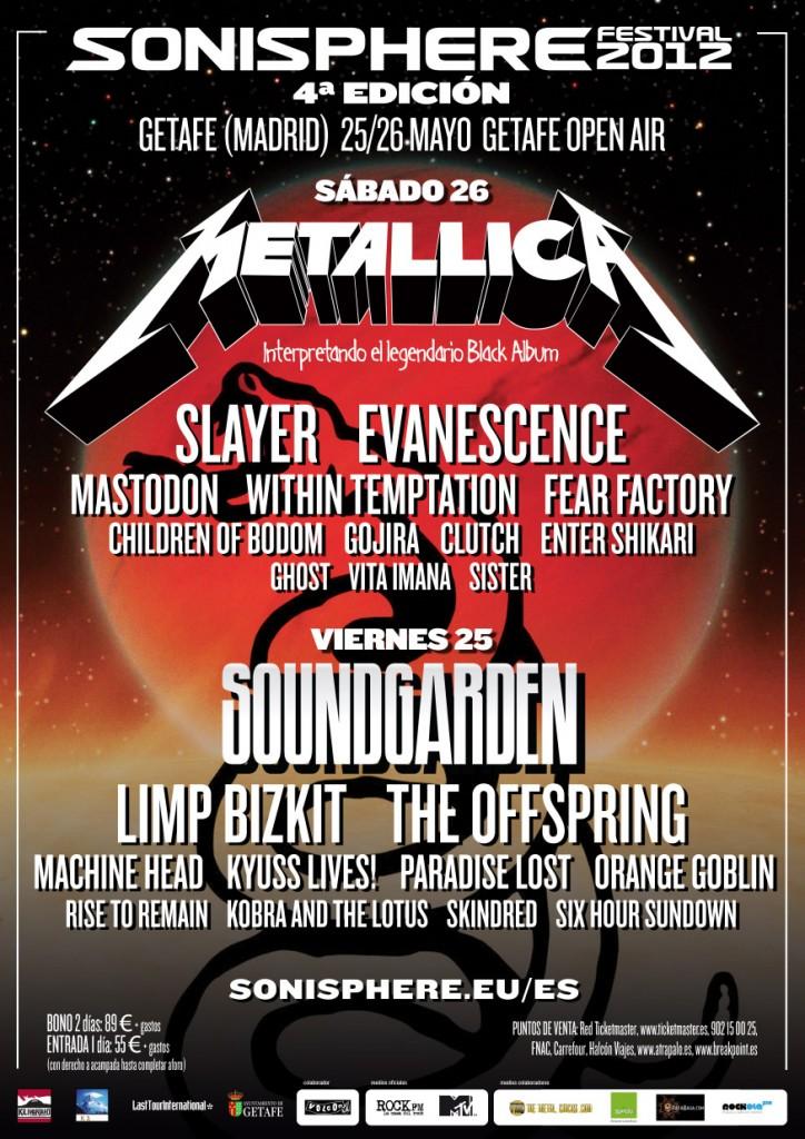 Limp Bizkit y Enter Shikari al Sonisphere España 2012