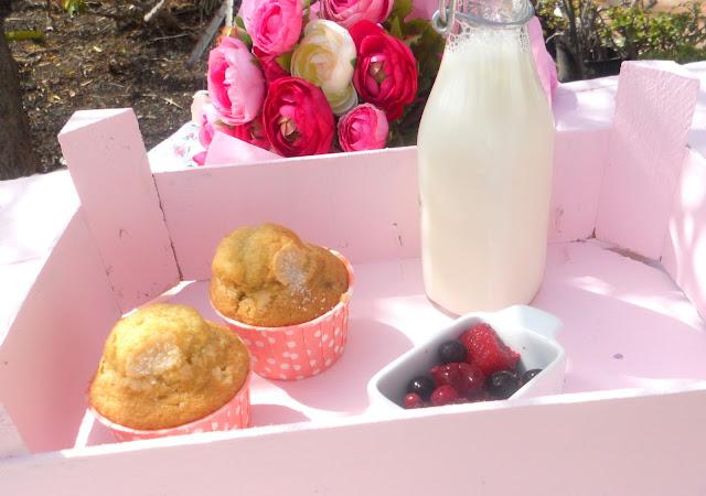 MUFFINS DE FRUTOS ROJOS