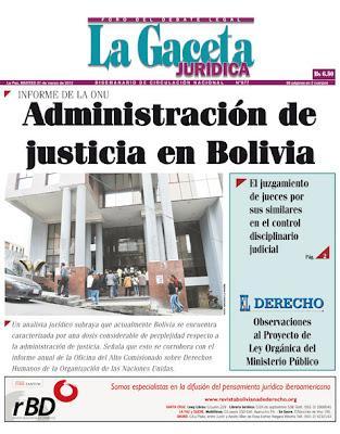 La Administración de Justicia en Bolivia según la ONU