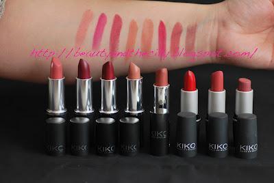 Lipstick Swatches II - KIKO