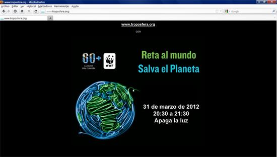 Troposfera.org se une a la Hora del Planeta 2012