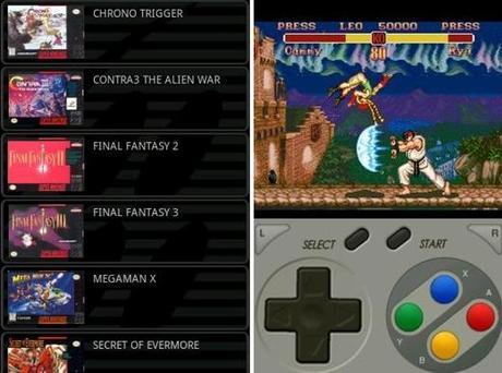 SuperGNES, emulador de supernintendo ahora para Android.