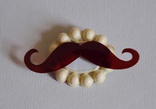 Broche retro Le portrait Moustache