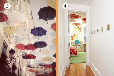paraguas para decorar de color