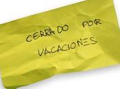 Cerrado vacaciones algo