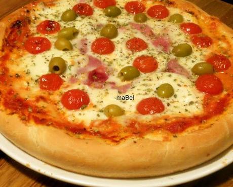 Pizza tipo brioche - Masa para Pizza a la Campo Franco