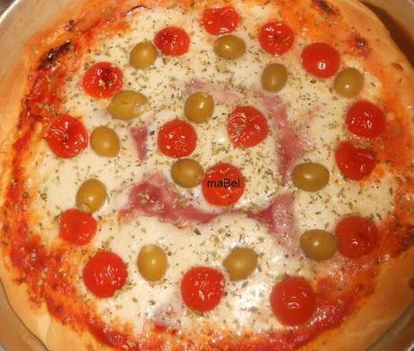 Pizza tipo brioche - Masa para Pizza a la Campo Franco