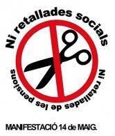 Los bellacos y los villanos ocupan la calle Mani 14 de Maig - Ni retallades socials ni retallades de les pensions