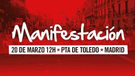 Manifestación 20M, Madrid. Contra los Recortes, Por las Pensiones, el Empleo y los Derechos Sociales