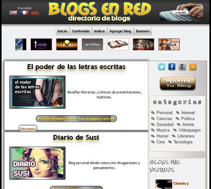 Un nuevo directorio para blogs llamado Blogs en Red
