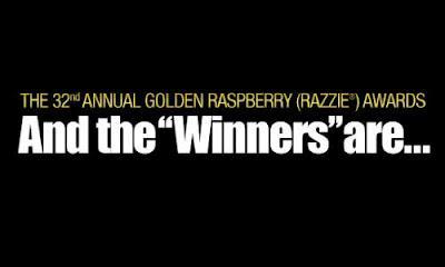 Golden Raspberry (Razzies) 2012: Ganadores