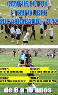CAMPUS DE FÚTBOL Y TIEMPO LIBRE SDC ARRABALDO 2012