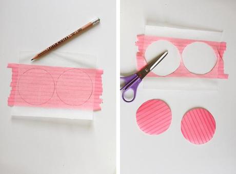 Frío o Caliente? Pared de lunares co washi tape