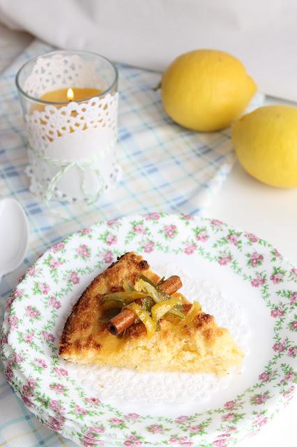 Tarta de coco con sirope de lima y limón en pasion food
