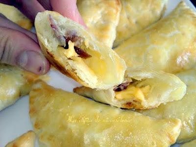 Empanadillas de queso y jamón ibérico horneadas