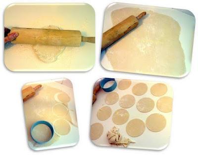 Empanadillas de queso y jamón ibérico horneadas