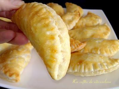 Empanadillas de queso y jamón ibérico horneadas