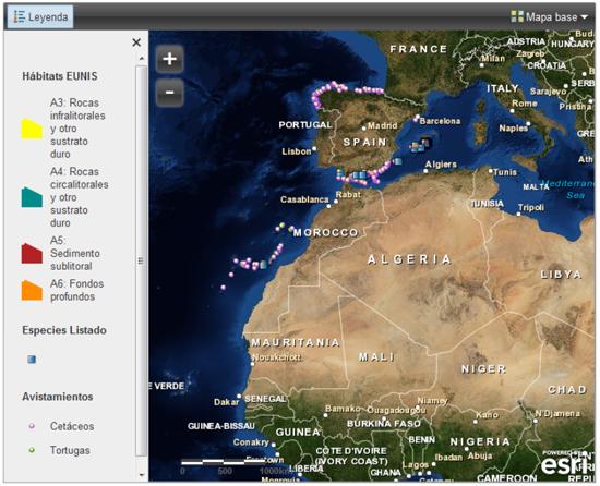 Oceana presenta un mapa interactivo de hábitats marinos españoles