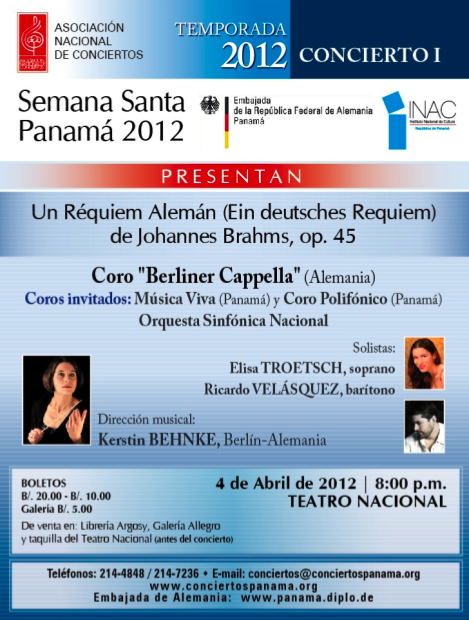 Concierto: Un Réquien Alemán