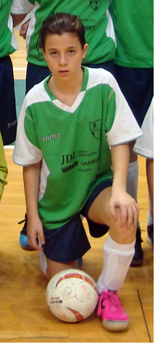 ANDREA MARÍN, UNA FUTBOLISTA CAMPEONA DE ESPAÑA CON LA SELECCIÓN ALEVÍN DE MURCIA... MASCULINA