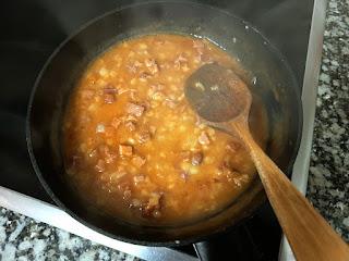 Cardo a la navarra con pimentón