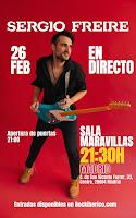 Concierto de Sergio Freire en Sala Maravillas