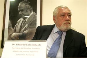 Muestra de dolor por la muerte del Secretario de Derechos Humanos de la Nacion Argentina Dr. Luis Duhalde