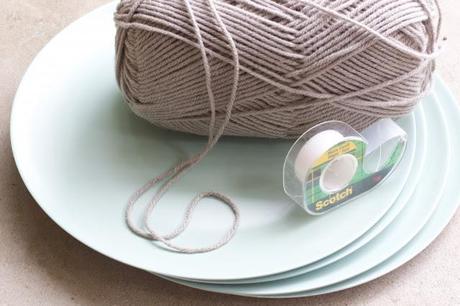 Tutorial: Decoramos los platos con lana...