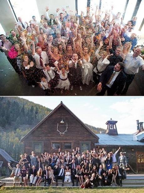 5 fotos (más) de tu boda que querrás tener. Una foto de grupo/5 (futher) pictures to be taken at your at your wedding. Group photo