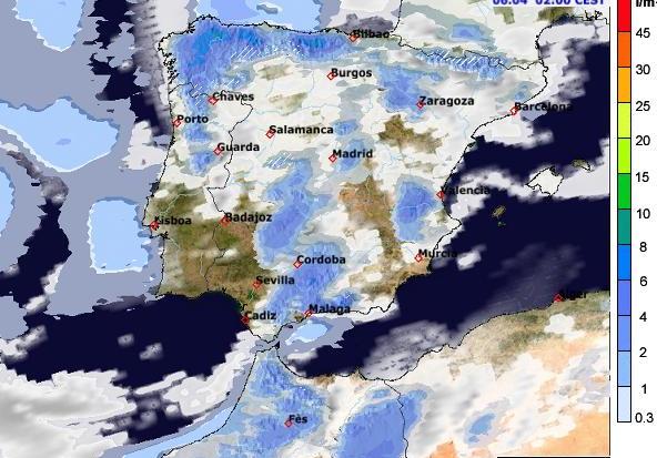 El tiempo Madrugada 2012 Sevilla