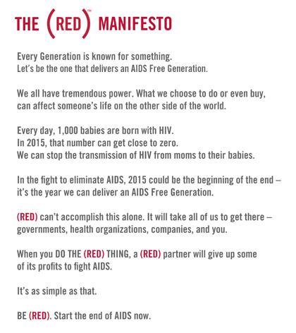 (RED) Lucha contra el SIDA