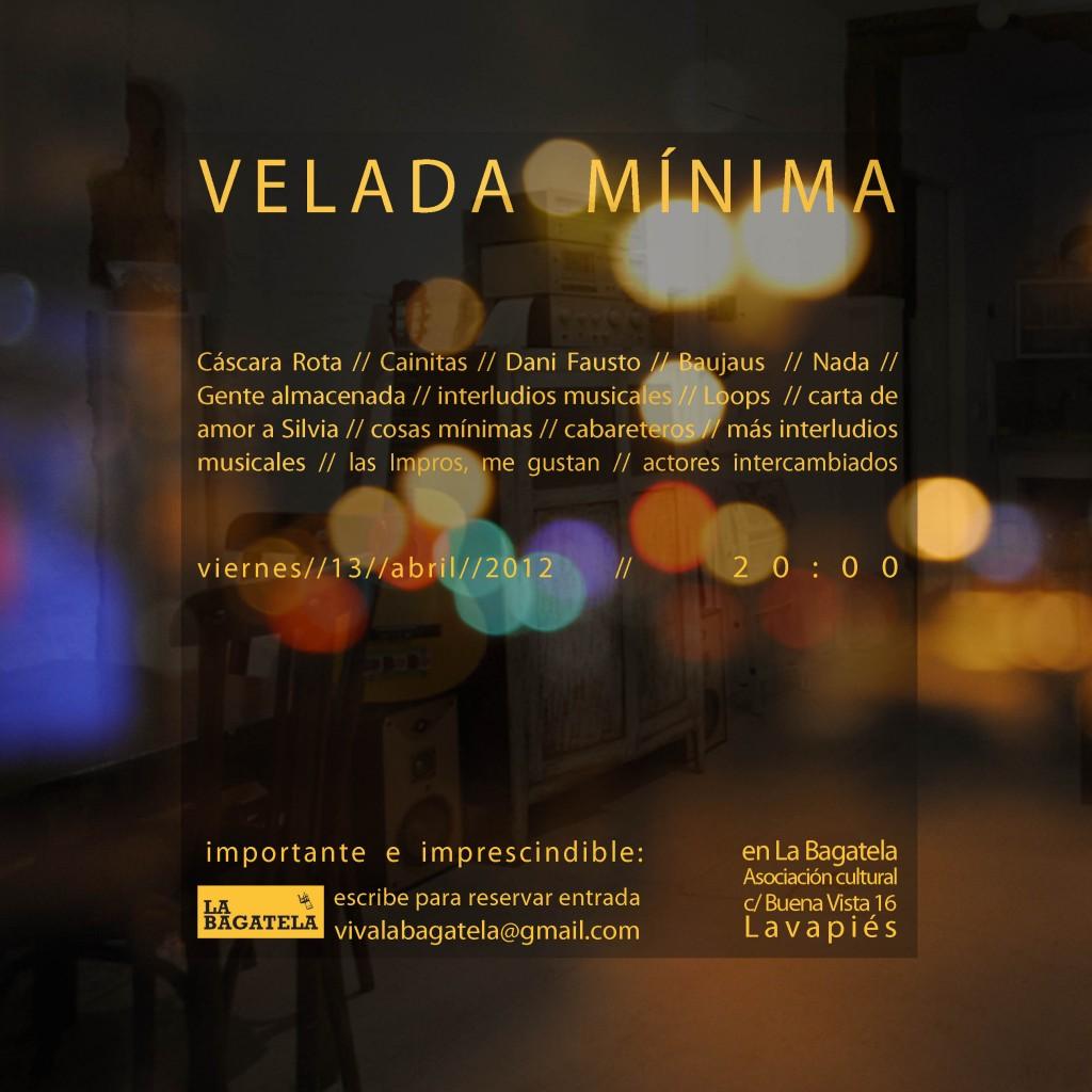 Velada mínima de teatro en La Bagatela