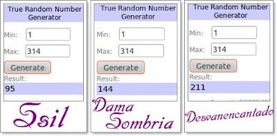 Ganadores del sorteo Aniversario I