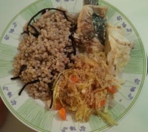 Vuestras Comidas MacrobiotiVas trigo sarraceno, bacala y verduras begoña mazaira de ibarra