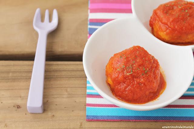 Albóndigas de merluza con salsa de tomate ¡Que rico mami!