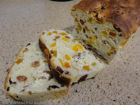 Pan de albaricoques y pasas