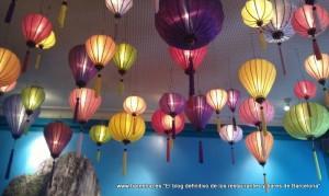 Decoración farolillos Bun Bo