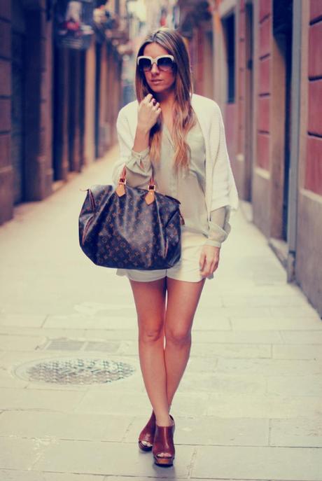 White shorts & chocolate