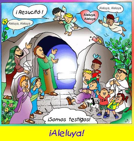 EVANGELIO DOMINICAL EN CÓMIC: 08 DE ABRIL DEL 2012 (RESURRECCIÓN)