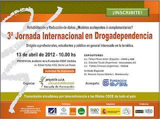 3ª Jornada Internacional en Drogadependencia
